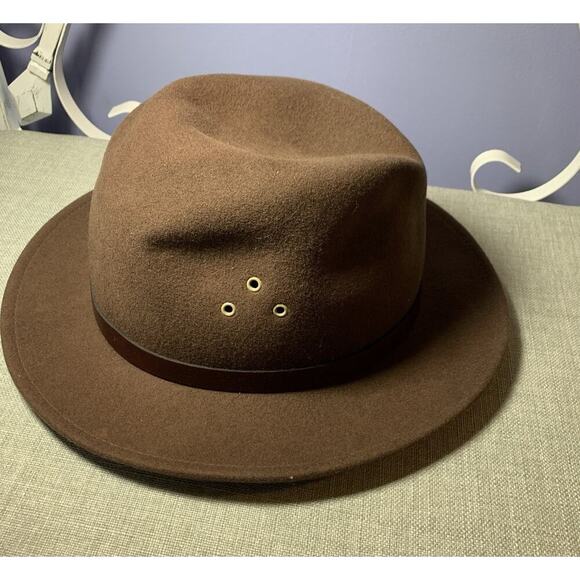 Country Gentleman Wool Hat Lite Felt Safari Brown XL Water Repelente - Picture 3 of 5